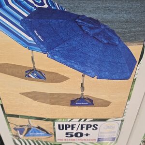 Tommy Bahama UPF 50+ ANCHORX 8’ Beach Umbrella